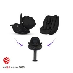 Silver Cross Cove Ultimate 360 Family Car Seat Bundle | Onyx -Beautiful Bambino Cove Oynx Ultimate360CarSeatFamilyBundle IB 3840x3840 Image10