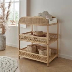 CuddleCo Aria 2 Piece Nursery Furniture Set - Rattan -Beautiful Bambino CuddleCoWeb1600x1600ARIA04 LRCHANGER