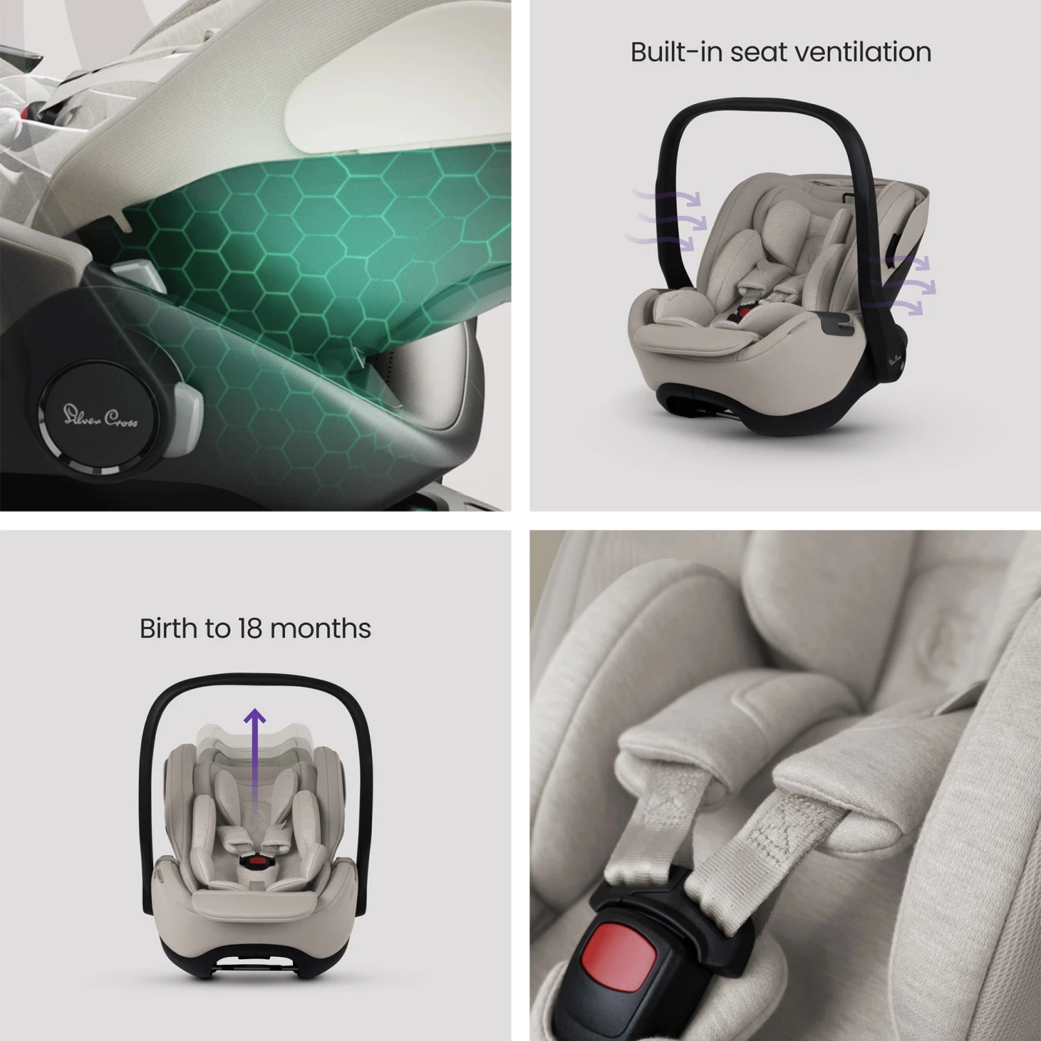 Silver Cross Complete Plus 360 Car Seat Package | Natural Taupe 7 Silver Cross Complete Plus 360 Car Seat Package | Natural Taupe - Image 5