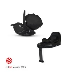 Silver Cross Glide Plus 360 Infant Car Seat And Base Plus 360 | Iconic Black