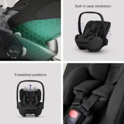 Silver Cross Glide Plus 360 Infant Car Seat And Base Plus 360 | Iconic Black -Beautiful Bambino GlidePlus360 Base IconicBlack Image6