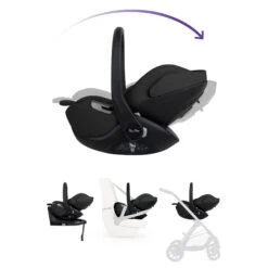 Silver Cross Glide Plus 360 Infant Car Seat And Base Plus 360 | Iconic Black -Beautiful Bambino GlidePlus360 Base IconicBlack Image8