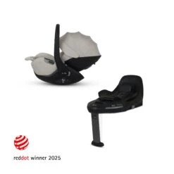 Silver Cross Glide Plus 360 Infant Car Seat And Base Plus 360 | Natural Taupe