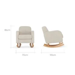 Etta Boucle Nursing Chair - Boucle Mushroom 11 Etta Boucle Nursing Chair - Boucle Mushroom -Beautiful Bambino IMG 3983