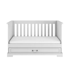 Ines Cot Bed - Elegant White -Beautiful Bambino Ines white 70x140 junior bed 01 kopia