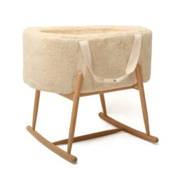 Charlie Crane Kuko Moses Basket + Stand - Fur Milk