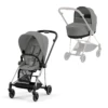 Cybex Mios Travel System -Mirage Grey (2023) -Beautiful Bambino MIOSChromeBlackFrame MirageGrey