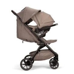 Nuna TRVL LX Stroller,Carrycot & Pipa URBN Travel System - Cedar -Beautiful Bambino Nuna TRVLlx PIPAurbn Cedar Profile Recline GL web 1baf 2