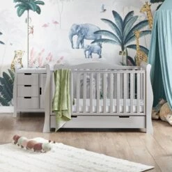 Obaby Stamford Luxe 2 Piece Room Set | Warm Grey