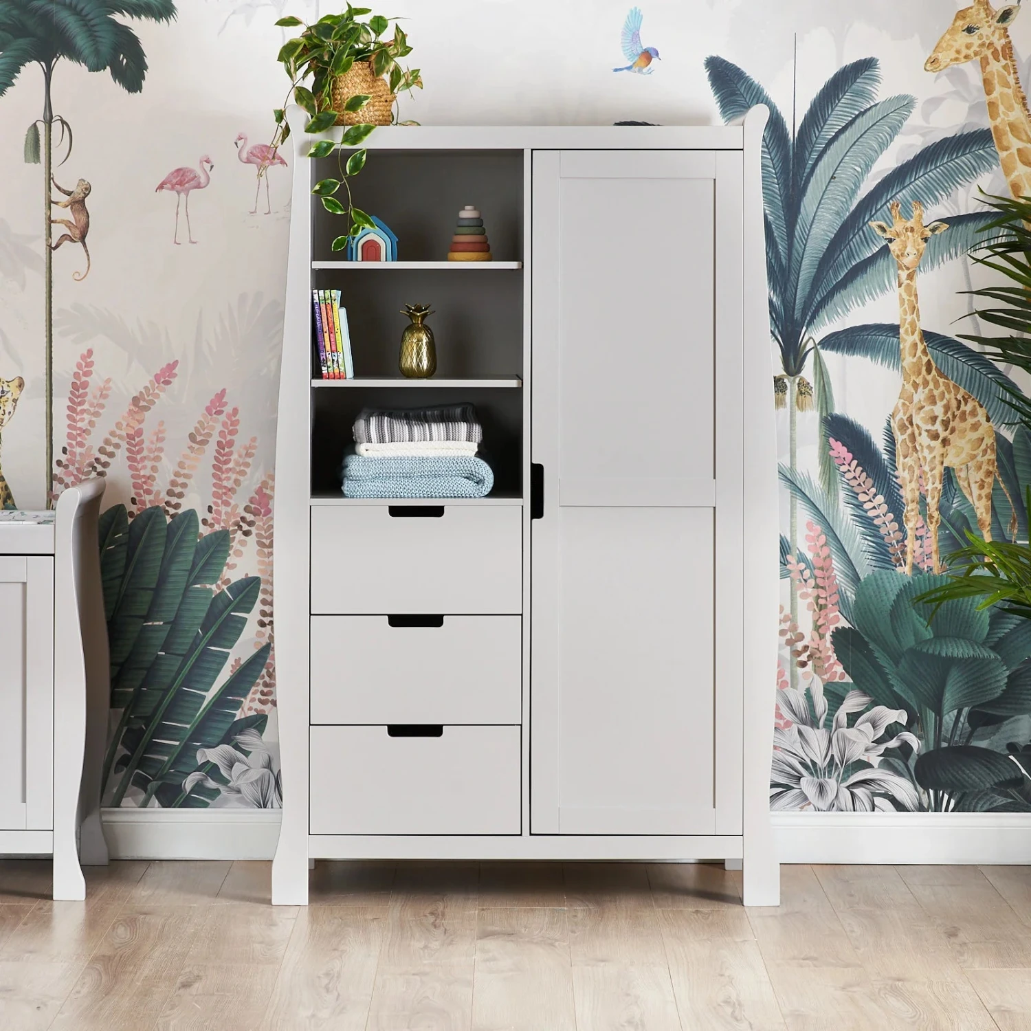 Obaby Stamford Mini 3 Piece Room Set | Warm Grey 4 Obaby Stamford Mini 3 Piece Room Set | Warm Grey - Image 2