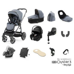 BabyStyle Oyster 3 Pebble 360 Pro2 Ultimate Bundle - Dream Blue
