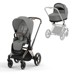 Cybex Priam Pushchair - Mirage Grey (2023) 29 Cybex Priam Pushchair - Mirage Grey (2023) -Beautiful Bambino PRIAMRoseGoldFrame MirageGrey