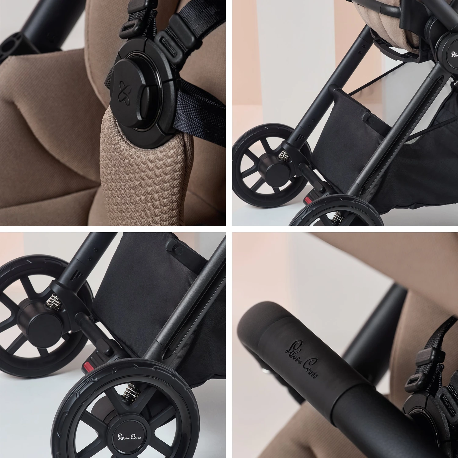 Silver Cross Reef 2 Pushchair & First Bed Folding Carrycot | Mocha 6 Silver Cross Reef 2 Pushchair & First Bed Folding Carrycot | Mocha - Image 4