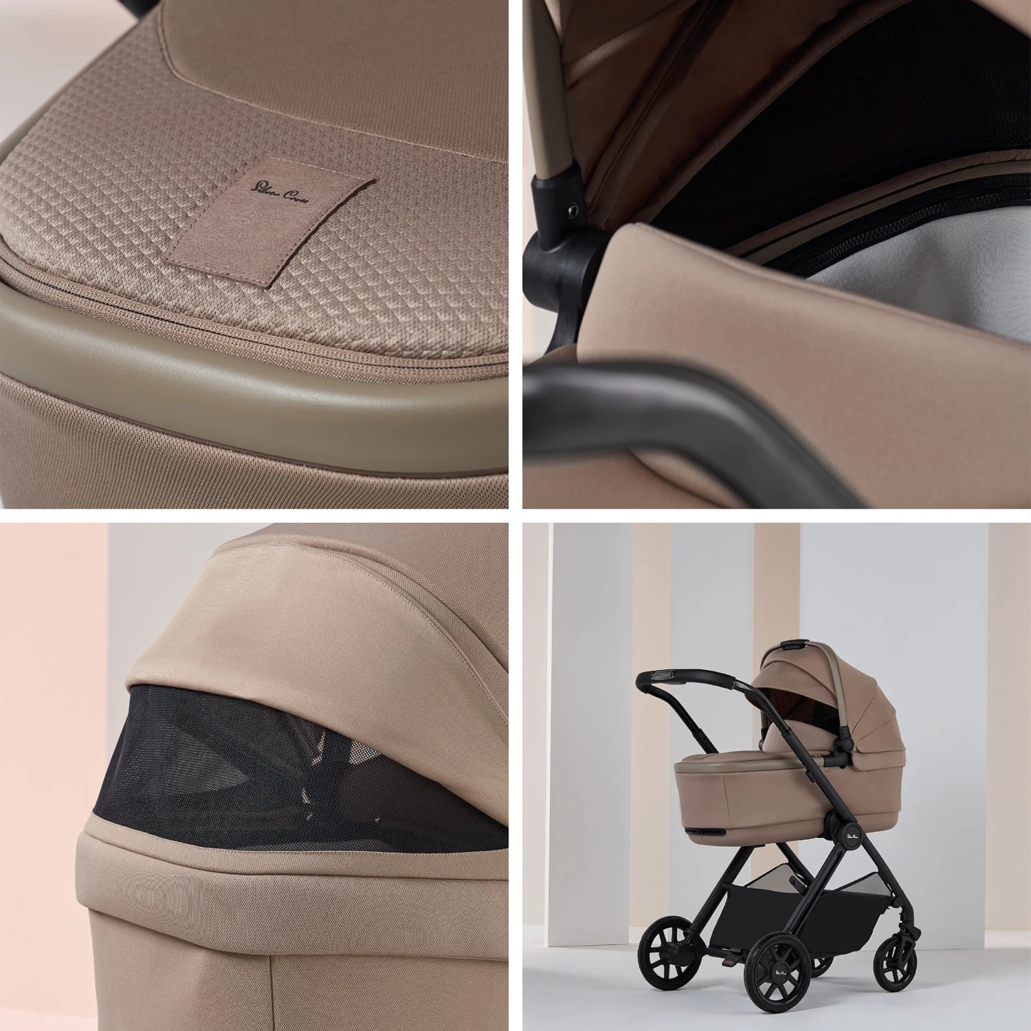Silver Cross Reef 2 Pushchair & First Bed Folding Carrycot | Mocha 7 Silver Cross Reef 2 Pushchair & First Bed Folding Carrycot | Mocha - Image 5