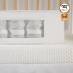 CuddleCo Signature Hypo-Allergenic Bamboo Pocket Sprung Cot Mattress | 120 X 60cm