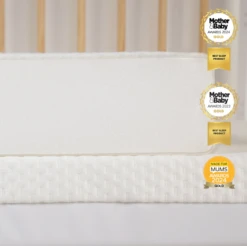 CuddleCo Lullaby Hypo-Allergenic Bamboo Foam Cot Mattress | 120 X 60cm