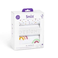 Snuz 3pc Crib Bedding Set - Colour Rainbow