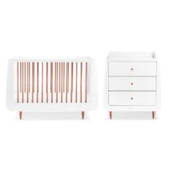Snuzkot Metallic 2 Piece Furniture Set - Rose Gold