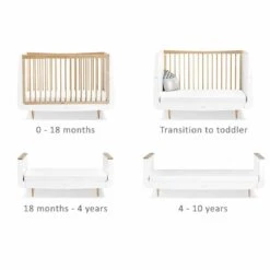 SnuzKot Skandi 2 Piece Nursery Furniture Set - Natural -Beautiful Bambino SnuzKot Skandi Cot Bed Natural Ages 1800x1800 00e2b5fd b792 490e a31b fcd3a96d931f