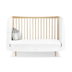 SnuzKot Skandi 2 Piece Nursery Furniture Set - Natural -Beautiful Bambino SnuzKot Skandi Cot Bed Natural Front 1800x1800 436becee 2c5c 4bd7 ba2f 35ae1f82b581