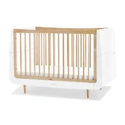 SnuzKot Skandi 2 Piece Nursery Furniture Set - Natural -Beautiful Bambino SnuzKot Skandi Cot Bed Natural Side 1800x1800 db9a549f 1842 48a1 bf50 20ad9f274ffe