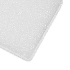 The Little Green Sheep - Organic Cot & Cot Bed Fitted Sheet - Dove Rice