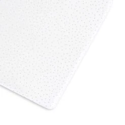 The Little Green Sheep - Organic Cot & Cot Bed Fitted Sheet - White Rice