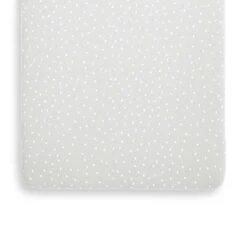 The Little Green Sheep Organic Crib Fitted Sheet - Dove Rice