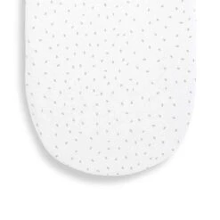 The Little Green Sheep Organic Moses Basket Fitted Sheet - White Rice