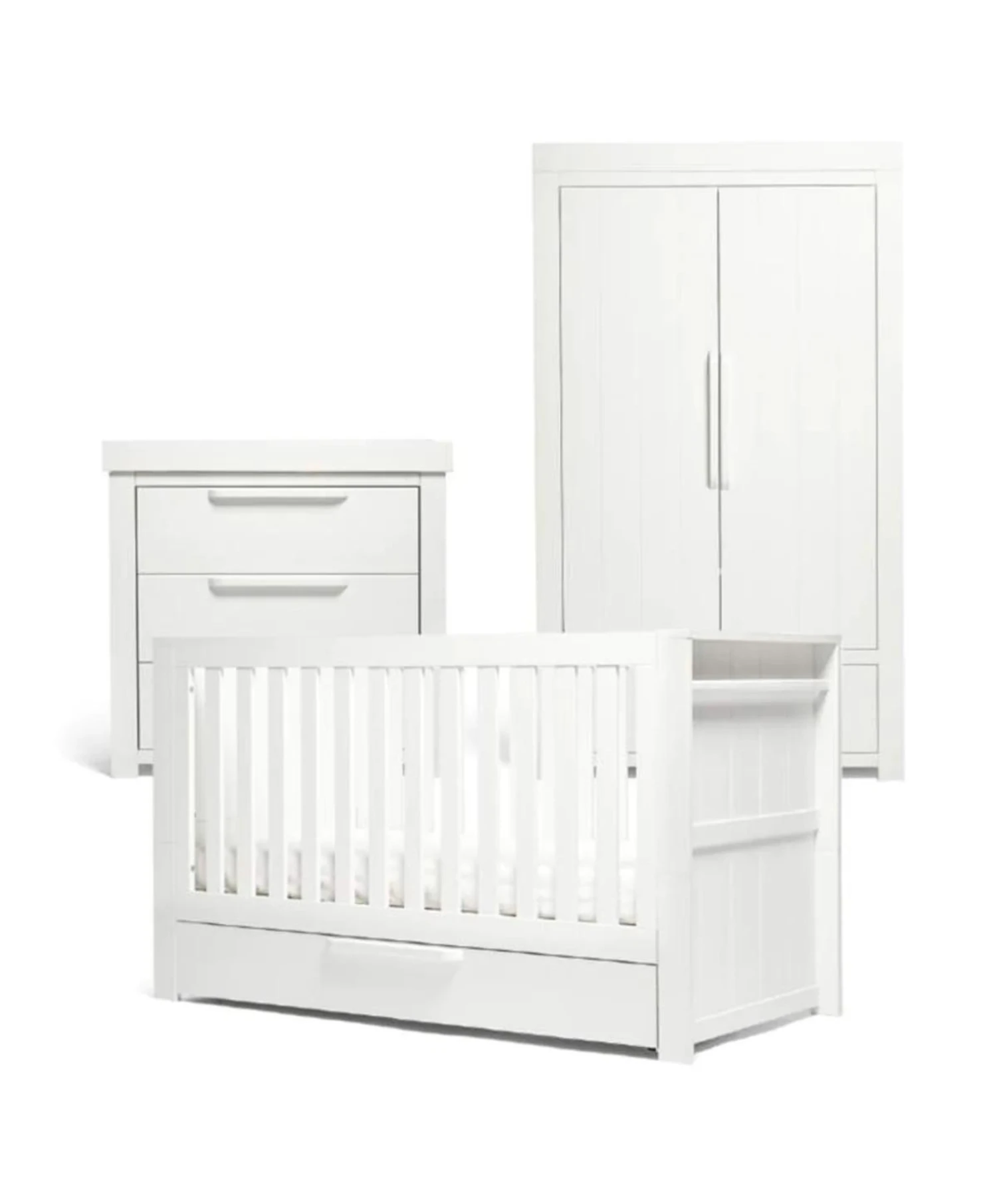 Mamas & Papas Franklin 3 Piece Furniture Set - White Wash 4 Mamas & Papas Franklin 3 Piece Furniture Set - White Wash - Image 2