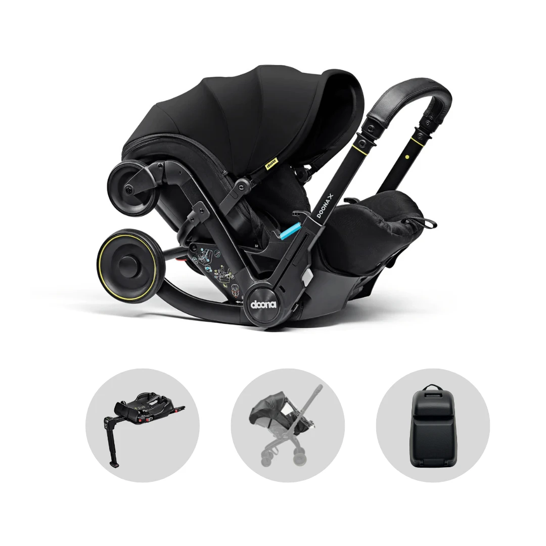 Doona X Car Seat & Stroller Bundle | Nitro Black 3 Doona X Car Seat & Stroller Bundle | Nitro Black