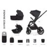 Venicci Upline 2 3-in-1 Tiago Travel System | All Black