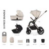 Venicci Upline 2 3-in-1 Tiago Travel System | Stone Beige