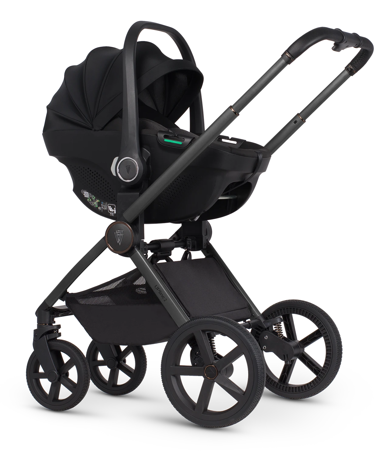 Venicci Upline 2 3-in-1 Tiago + 360 Base Travel System | Aloe 8 Venicci Upline 2 3-in-1 Tiago + 360 Base Travel System | Aloe - Image 6