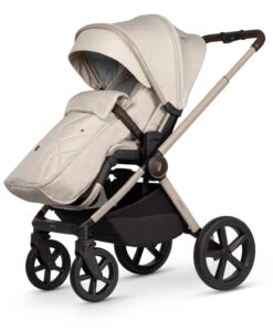 Venicci Upline 2 3-in-1 Tiago Travel System | Stone Beige -Beautiful Bambino Venicci Upline 2 Stone Beige Seat Unit 5 footmuff 1