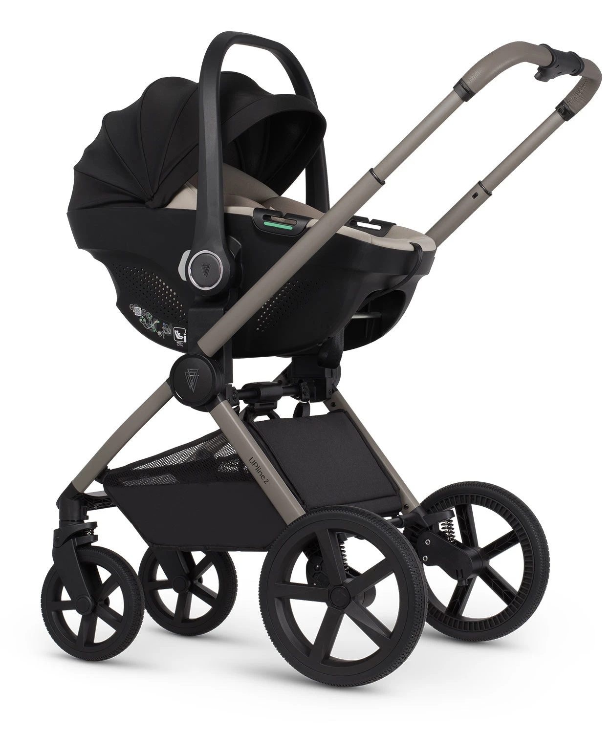 Venicci Upline 2 3-in-1 Tiago Travel System | Taupe 5 Venicci Upline 2 3-in-1 Tiago Travel System | Taupe - Image 3