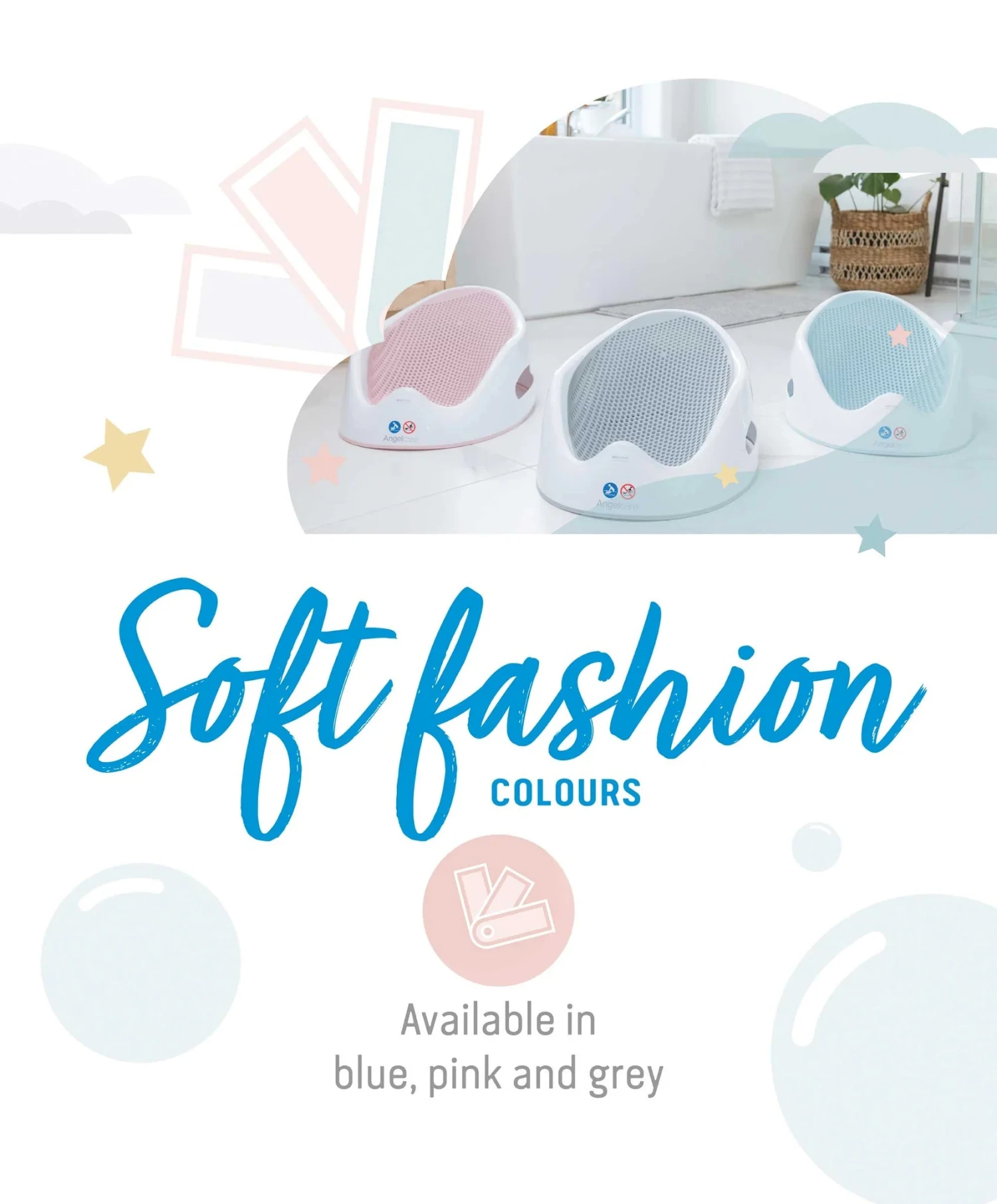 Angelcare Soft Touch Bath Support | Pink 4 Angelcare Soft Touch Bath Support | Pink - Image 2