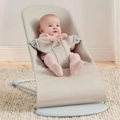 BabyBjorn Baby Bouncer Bliss - Woven Melange | Light Beige
