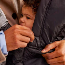 BabyBjorn Winter Cover For Baby Carrier - Black 8 BabyBjorn Winter Cover For Baby Carrier - Black -Beautiful Bambino babybjorn winter cover lifestyle 2