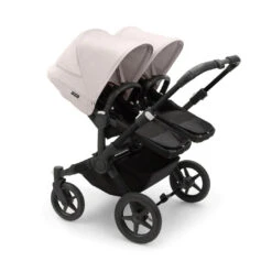 Bugaboo Donkey 5 Twin Pushchair - Black/Misty White -Beautiful Bambino bugaboo donkey 5 twin pushchair black misty white 2 1800x1800 e71dbfd3 853a 423d 98eb c57875b40aac