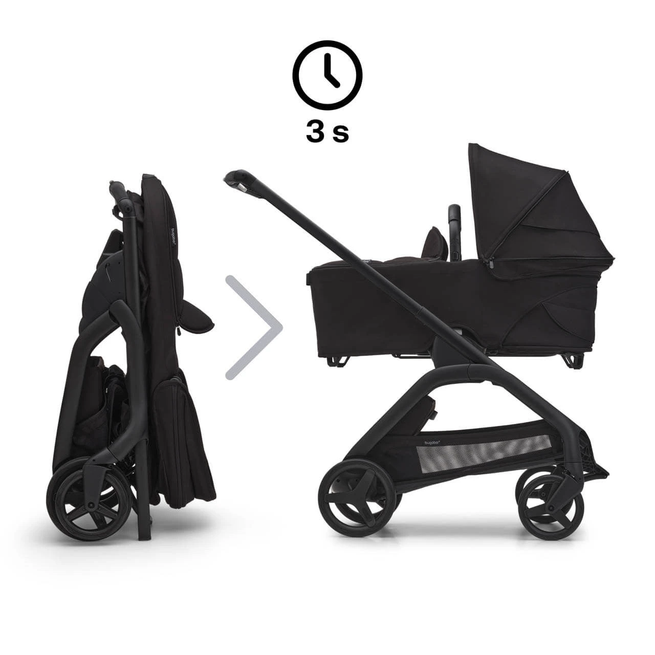 Bugaboo Dragonfly & Cybex Cloud T Ultimate Travel System Bundle | Midnight Black 5 Bugaboo Dragonfly & Cybex Cloud T Ultimate Travel System Bundle | Midnight Black - Image 3