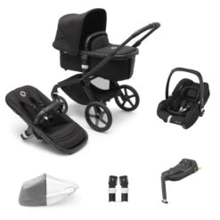 Bugaboo Fox 5 Cabriofix I-Size Travel System - Midnight Black