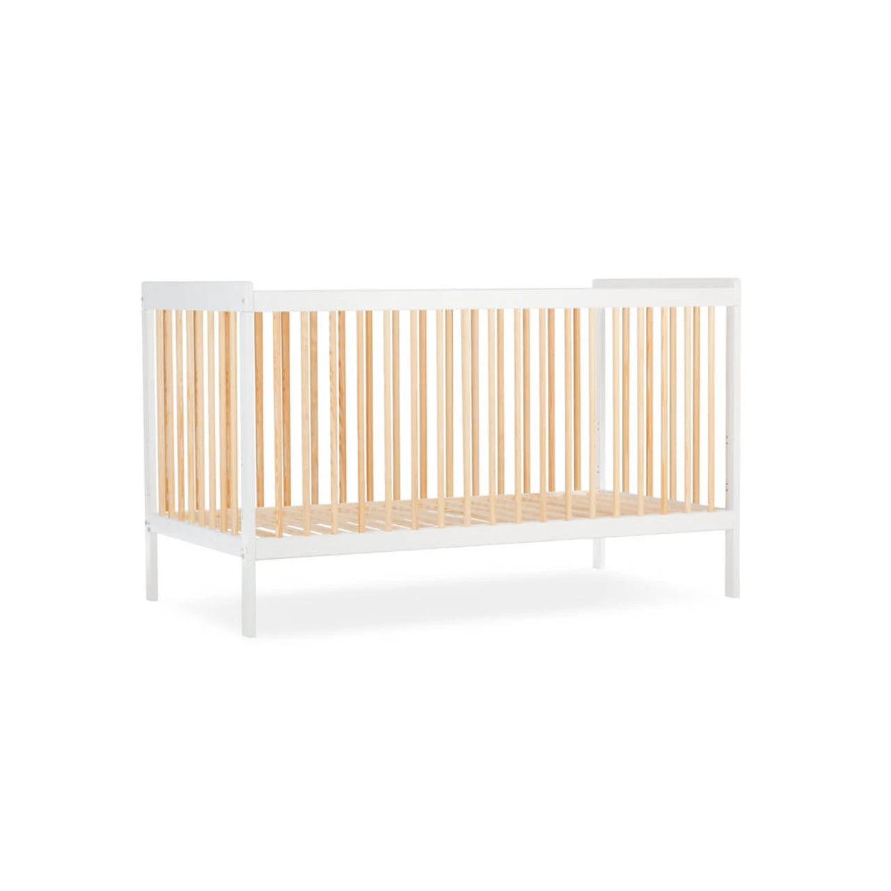CuddleCo Nola Cot Bed - White & Natural 4 CuddleCo Nola Cot Bed - White & Natural - Image 2