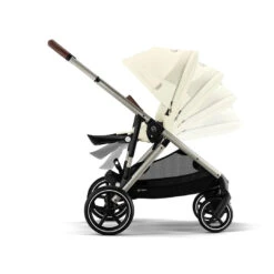 Cybex Gazelle S Double Pushchair (2023) - Seashell Beige - Taupe -Beautiful Bambino cybex gazelle s pushchair seashell beige flat 4 1800x1800 806e124a 7fc8 4907 83b3 ad002543cb40 1