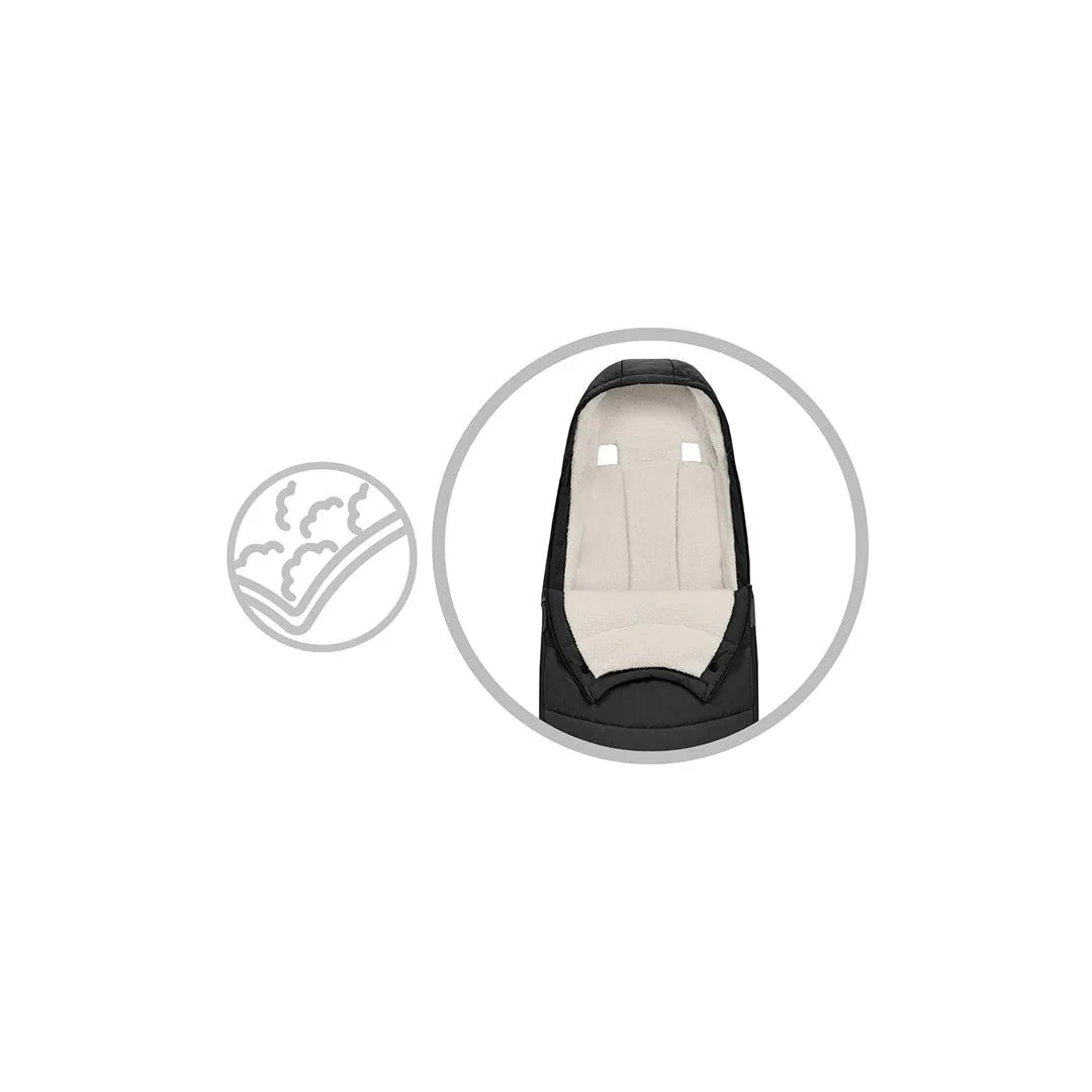 Cybex Platinum Footmuff - Sepia Black (2023) 8 Cybex Platinum Footmuff - Sepia Black (2023) - Image 6
