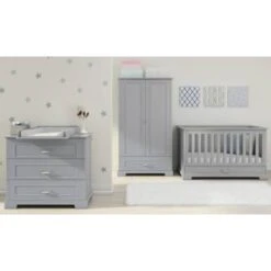 Ines Cot Bed - Neutral Grey -Beautiful Bambino eng pm Ines neutral gray cot toddler bed 70x140 499 7 1