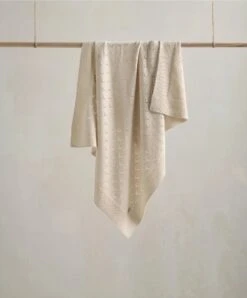 Mamas & Papas Born To Be Wild - Oatmeal Pointelle Blanket