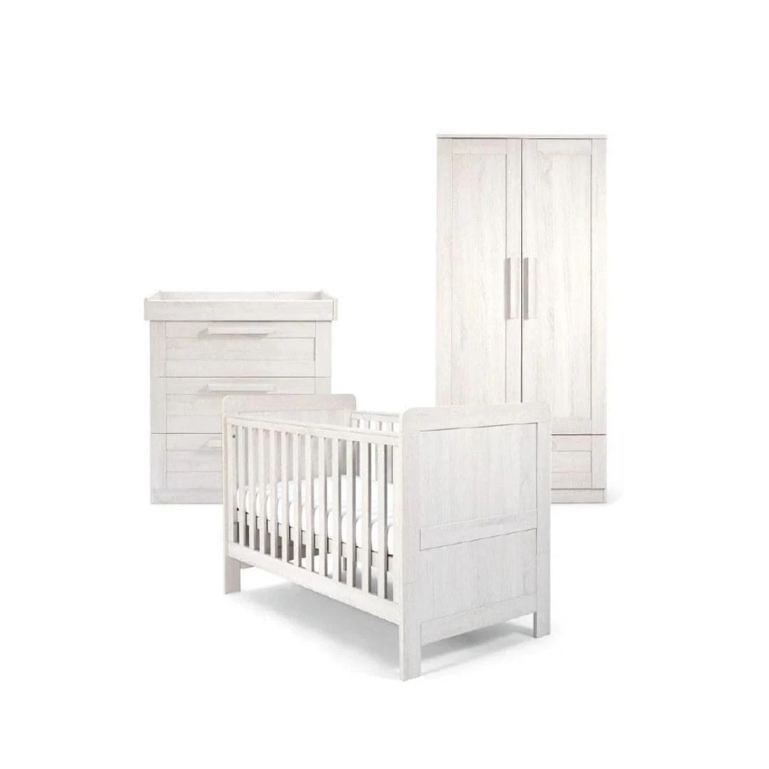 Mamas & Papas 3 Piece Atlas Furniture Set | Nimbus White 17 Mamas & Papas 3 Piece Atlas Furniture Set | Nimbus White - Image 15