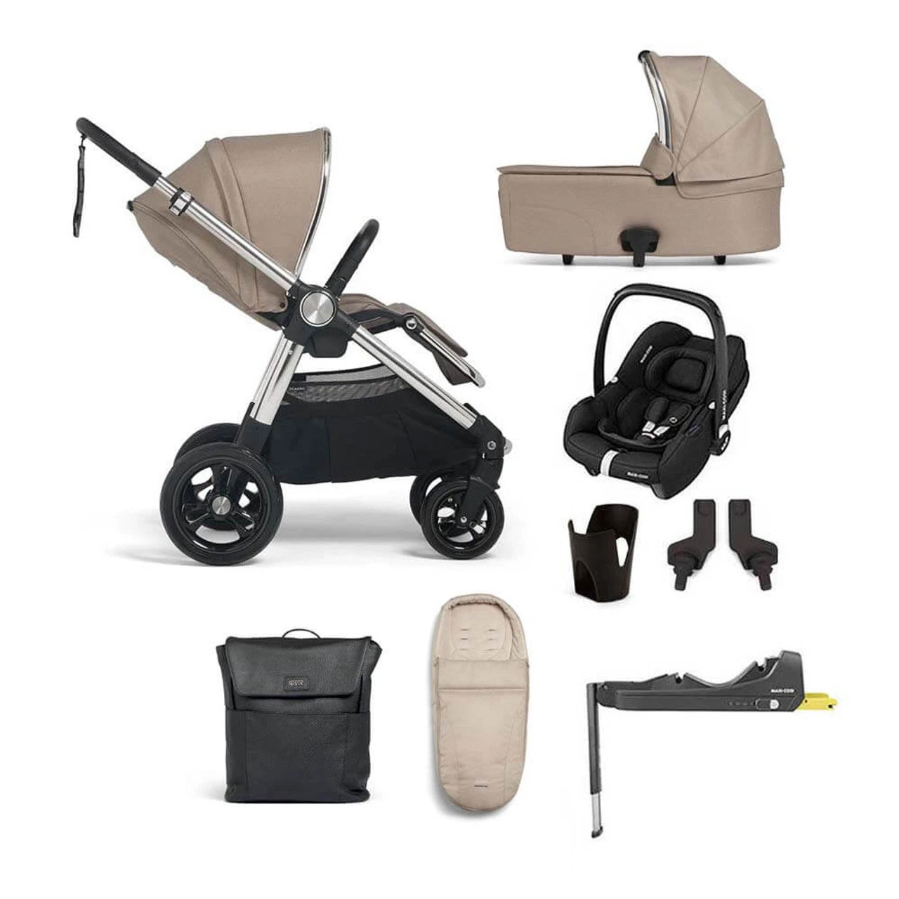 Mamas & Papas Ocarro Complete Cabriofix I-Size Bundle - Biscuit 3 Mamas & Papas Ocarro Complete Cabriofix I-Size Bundle - Biscuit