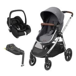 Maxi-Cosi Zelia Luxe Travel System - Twillic Grey